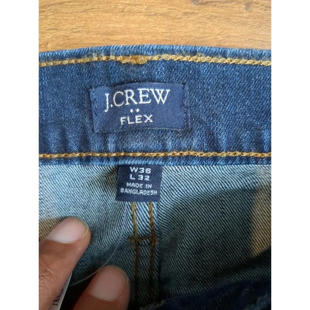 J. Crew Mens 36x32 Athletic‎ Slim Fit Medium Wash Jeans